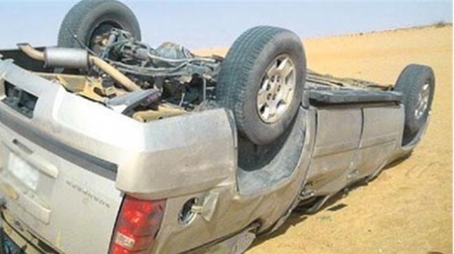 «كسور وكدمات».. إصابة 6 أشخاص من أسرة واحدة في انقلاب سيارة ملاكي بشمال سيناء 