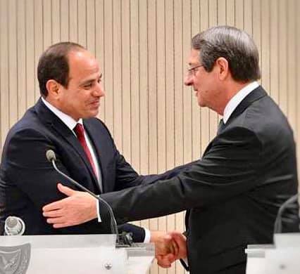 الرئيس السيسي ونظيره القبرصي