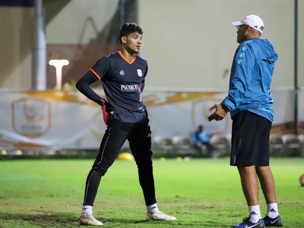 مدرب حراس فاركو مع محمد صبحي