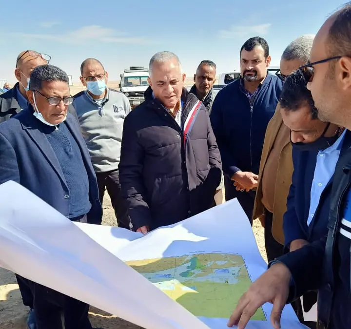 وزير الري خلال زيارته التفقدية