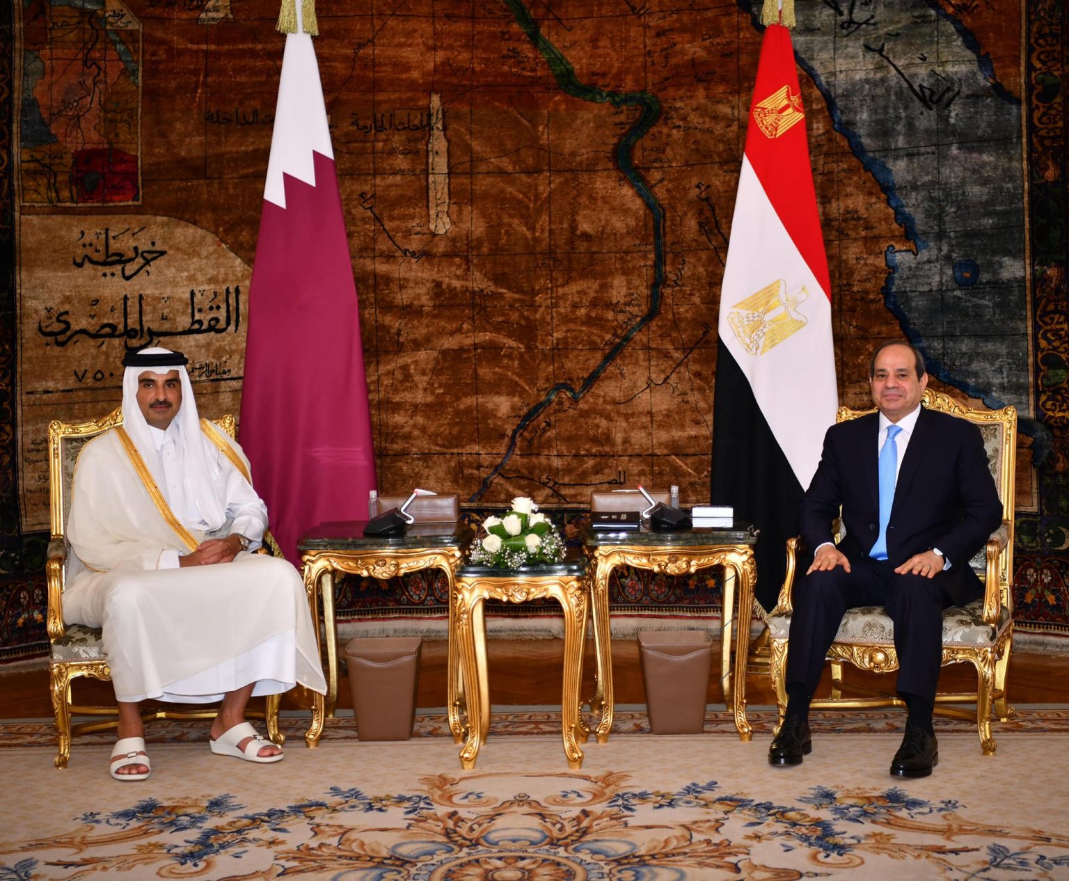 الرئيس السيسي وأمير قطر