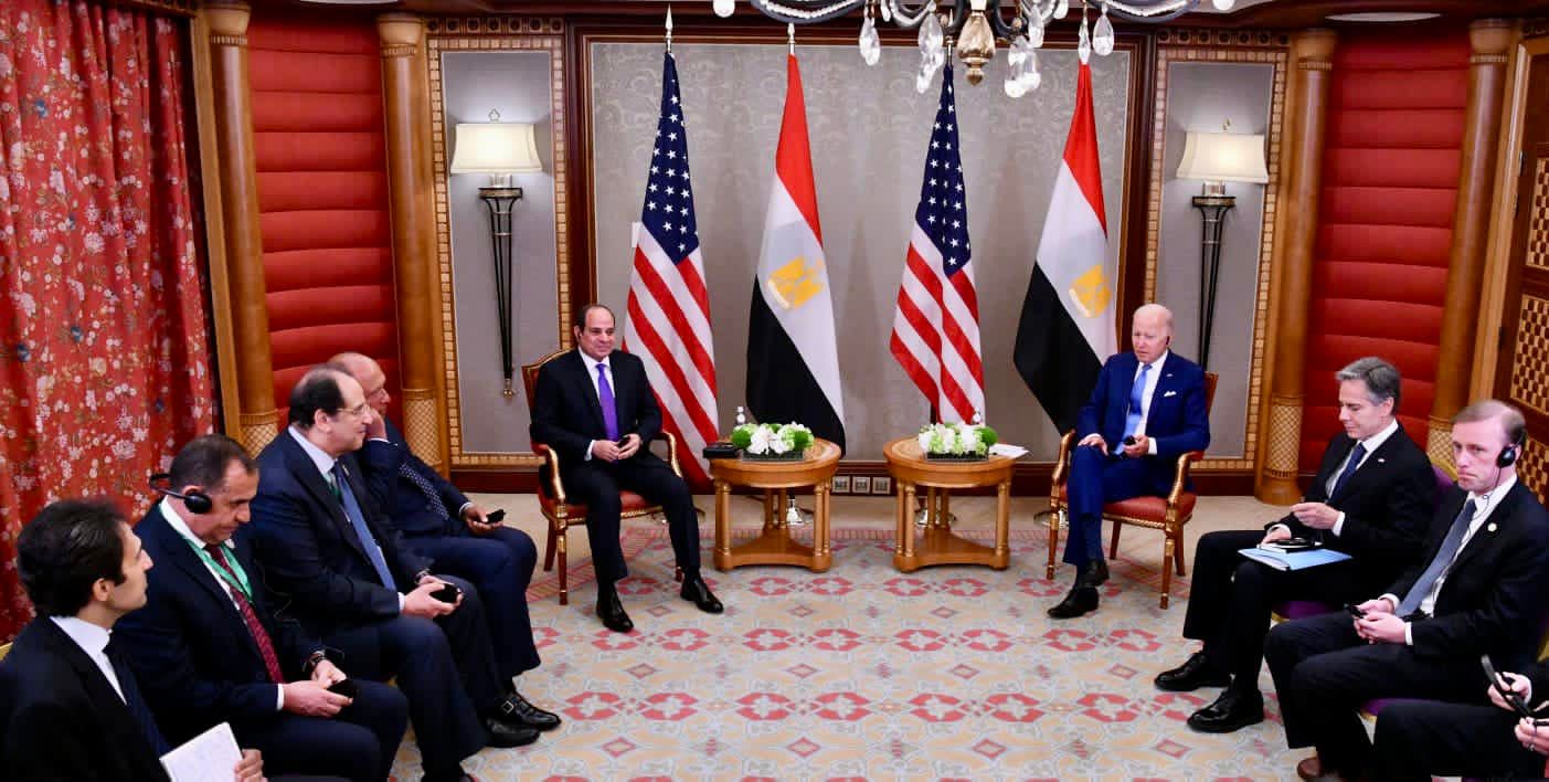 الرئيس السيسي ونظيره الأمريكي