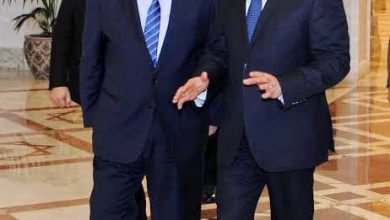 الرئيس السيسي ونظيره الفلسطيني