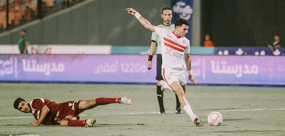 من لقاء الزمالك والمقاصة