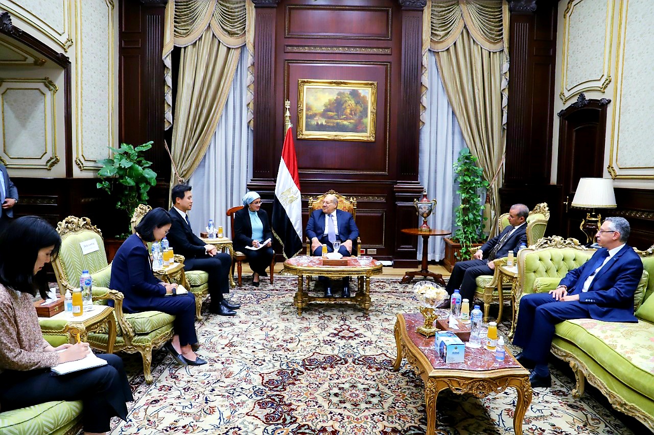 رئيس مجلس الشيوخ يلتقي سفير كوريا الجنوبية بالقاهرة