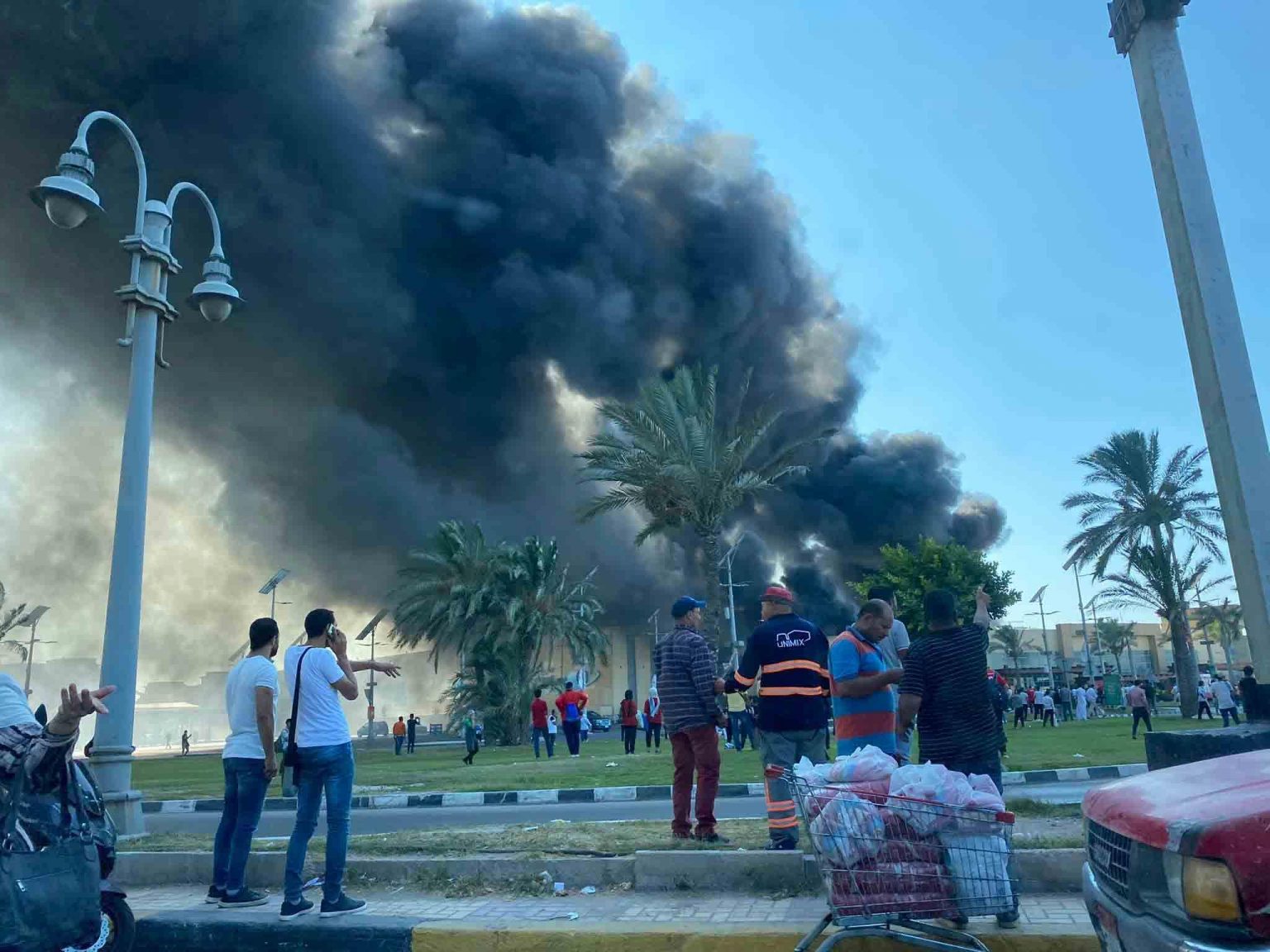 حريق كارفور الإسكندرية