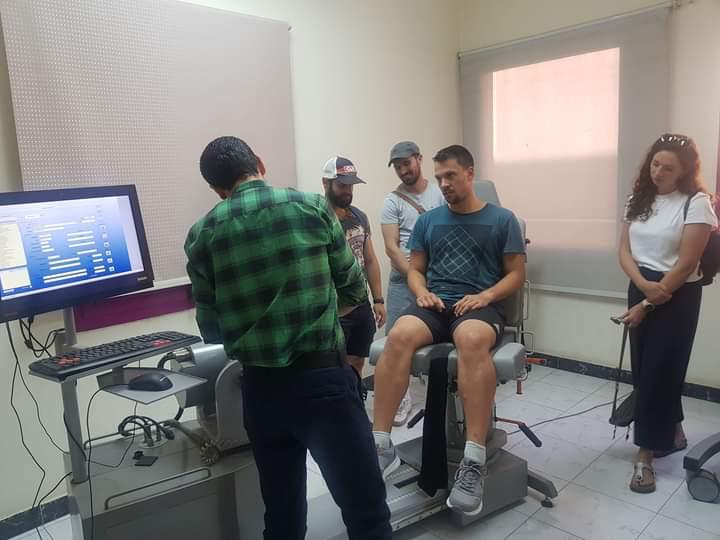 وفد المانى من جامعة كارلسروه يزور مركز الطب الرياضى بمدينة نصر