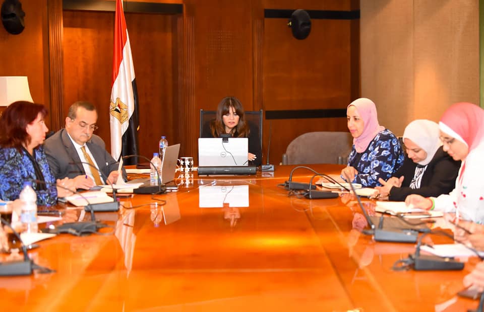 وزيرة الهجرة خلال لقائها عدد من أبناء الجالية المصرية بالساحل الشرقي للولايات المتحدة