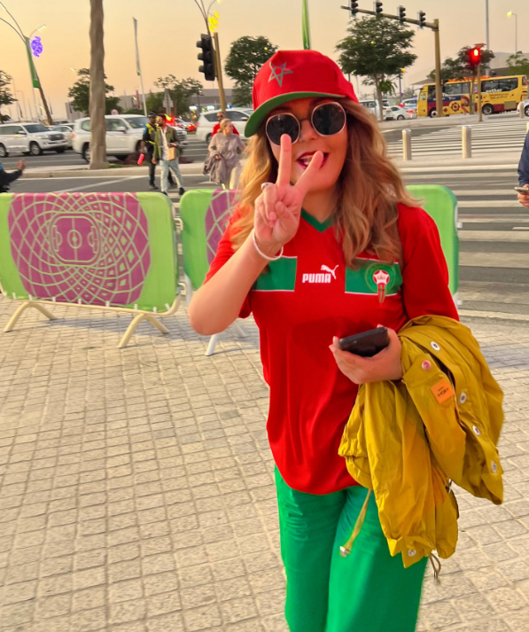 سميرة سعيد تحتفل بفوز المغرب