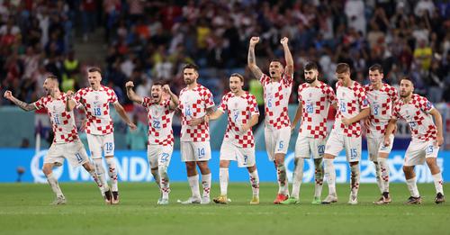 فرحة لاعبي كرواتيا