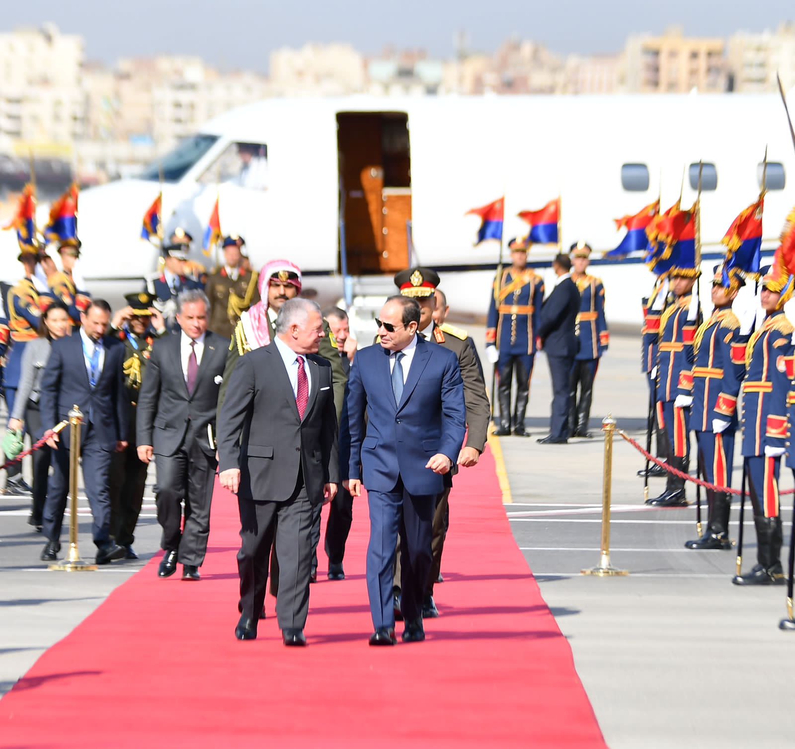 لقاء الرئيس السيسي والعاهل الأردني