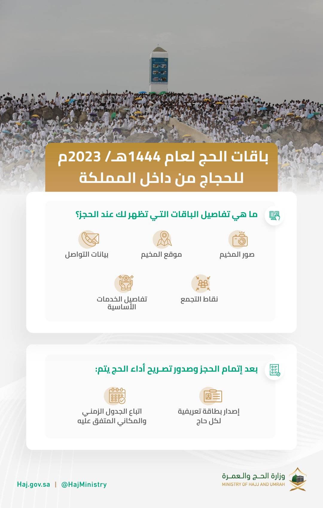 تفاصيل باقات الحج 2023 ورابط الحجز المبكر في السعودية