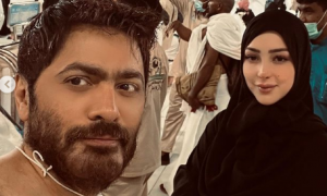 تامر حسني وزوجته