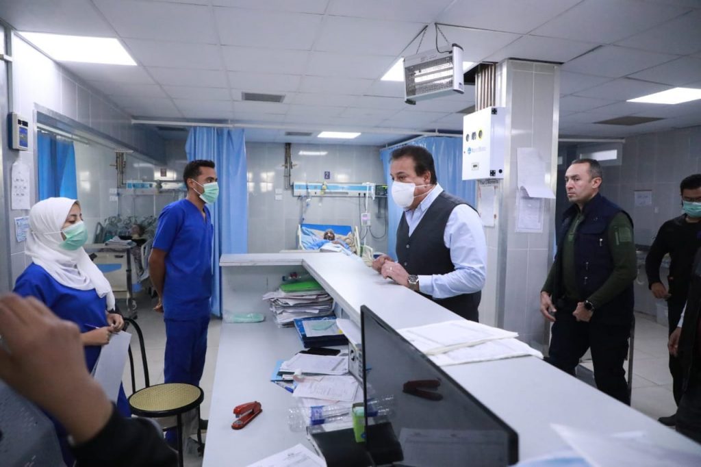 وزير الصحة يتفقد عدد من مستشفيات الجيزة 
