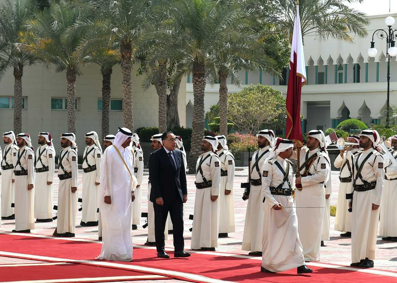 مراسم استقبال رئيس الوزراء