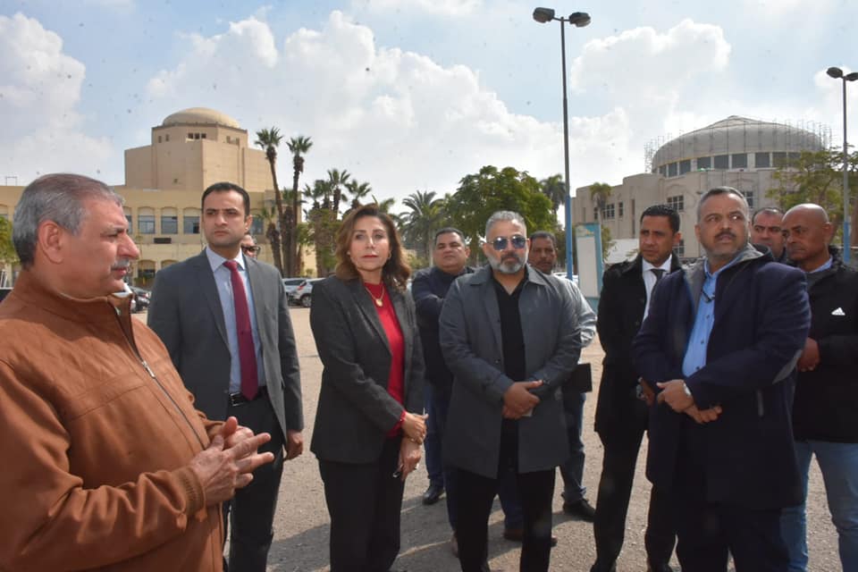 وزيرة الثقافة خلال جولتها التفقدية