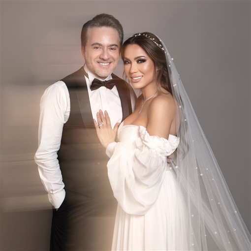 صور زفاف مروان خوري وزوجته