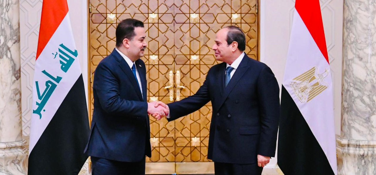 الرئيس السيسي ورئيس الوزراء العراقي