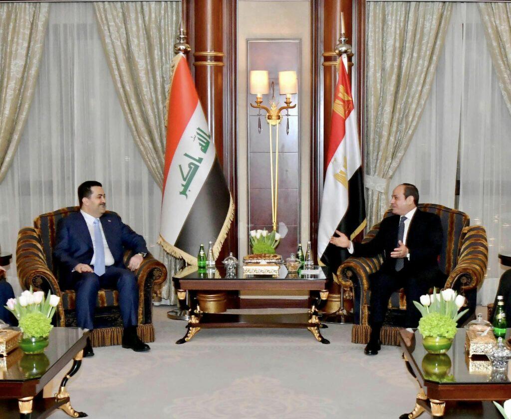 الرئيس السيسي ورئيس وزراء العراق