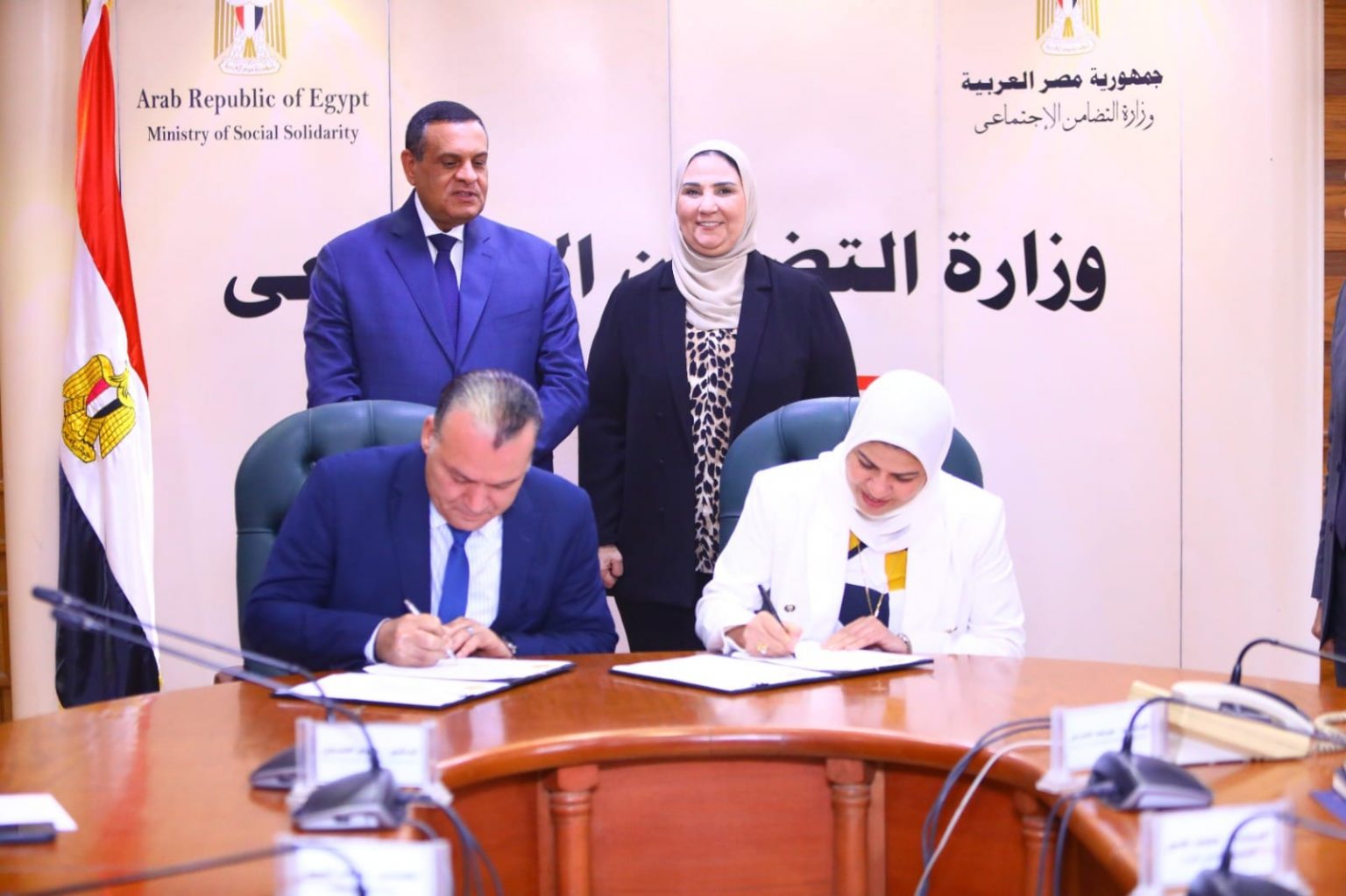 وزيرا التضامن والتنمية المحلية يشهدان توقيع بروتوكول تعاون