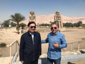 وزير السياحة الصيني يزور عددا من المواقع الأثرية بالأقصر