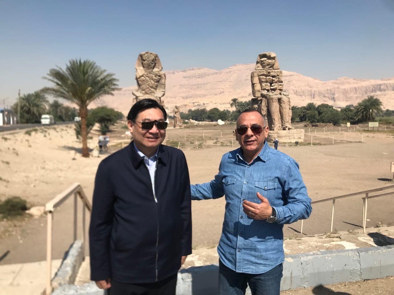 وزير السياحة الصيني يزور عددا من المواقع الأثرية بالأقصر