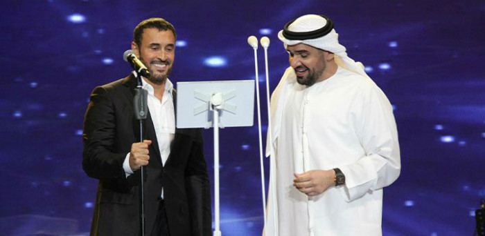 حفل حسين الجسمي وكاظم الساهر في دبي