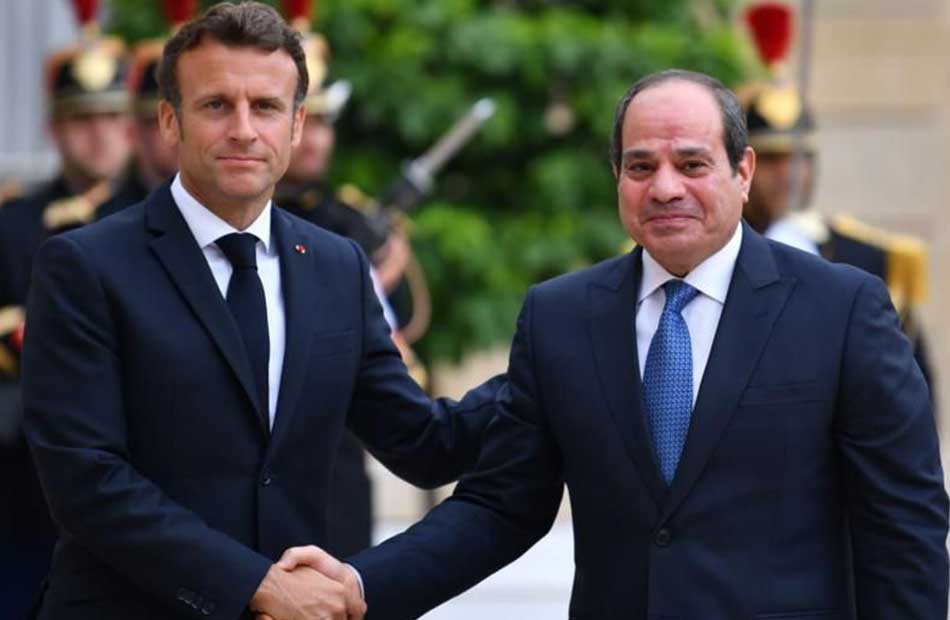 الرئيس السيسي ونظيره الفرنسي- أرشيفية