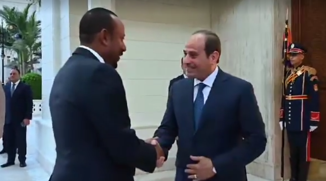 الرئيس السيسي يستقبل رئيس الوزراء الإثيوبي