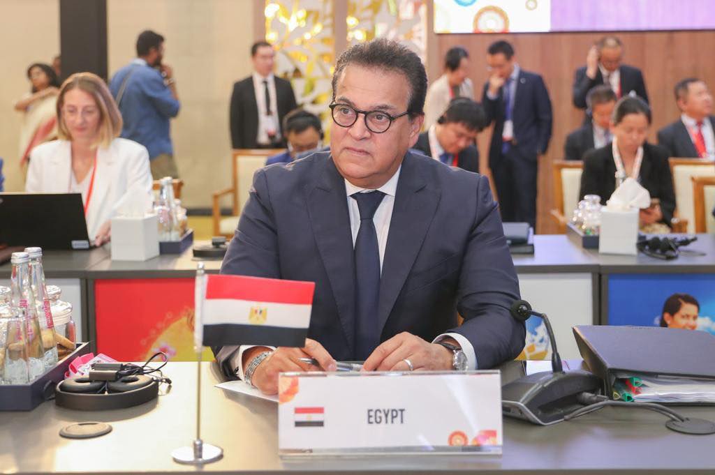 وزير الصحة خلال مشاركته في الاجتماع الرابع لمجموعة العمل الصحي لمجموعة الـ20