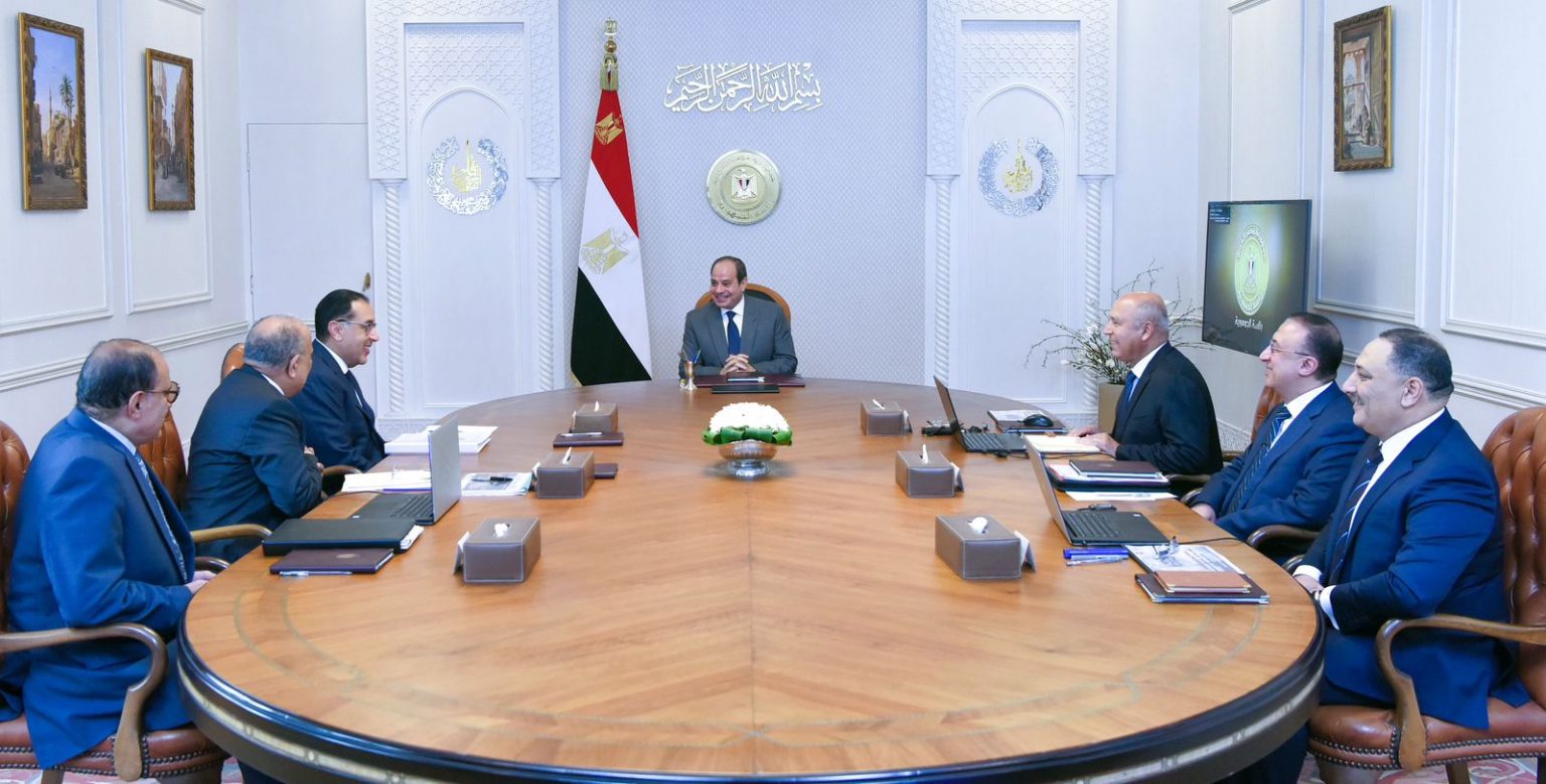 الرئيس السيسي خلال الاجتماع