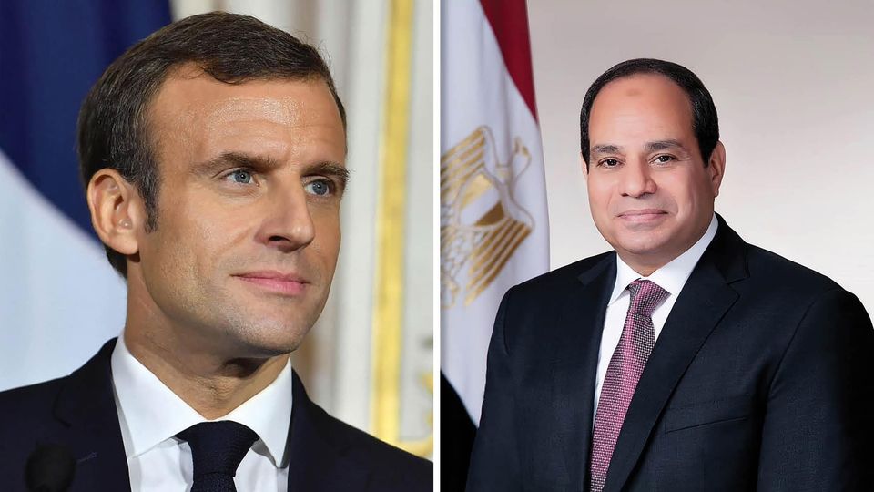 الرئيس السيسي والرئيس ماكرون