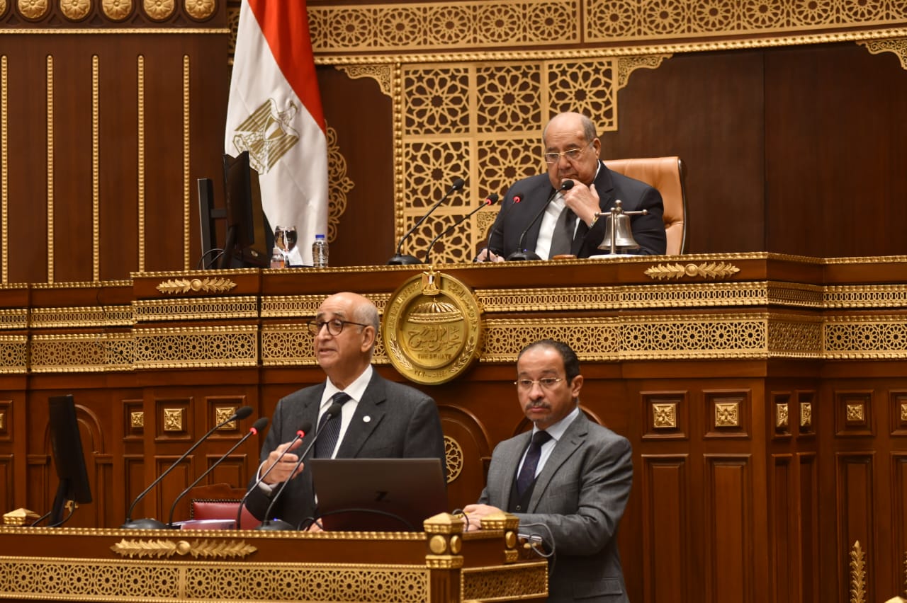 رئيس مجلس الشيوخ خلال جلسة اليوم