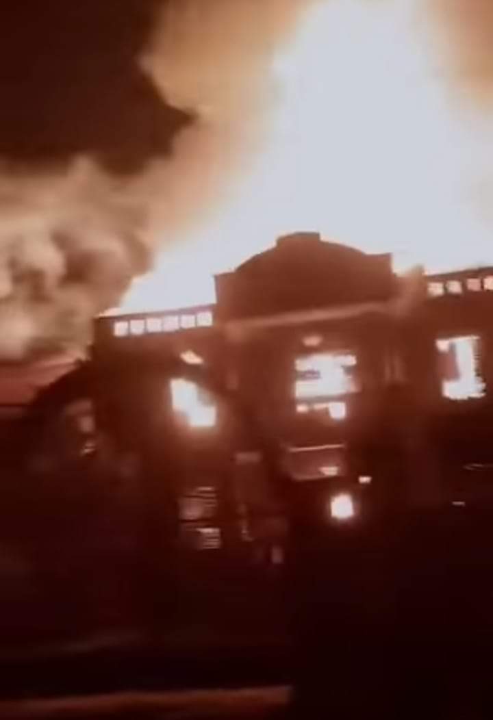 حريق لوكيشن تصوير مسلسل الكبير أوي