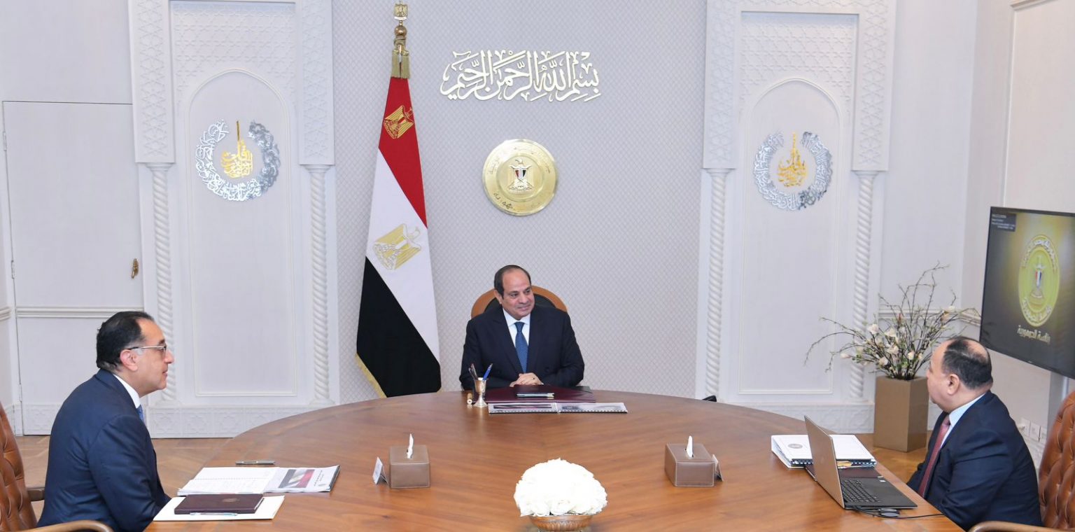 الرئيس السيسي خلال الاجتماع