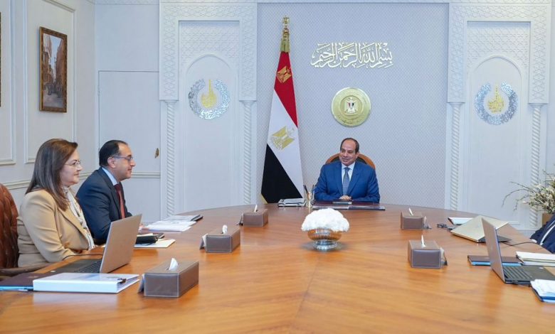 الرئيس السيسي خلال الاجتماع