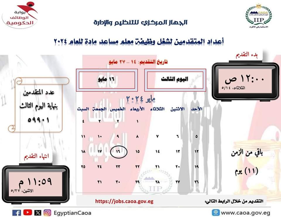 مسابقة شغل وظائف معلم مساعد مادة