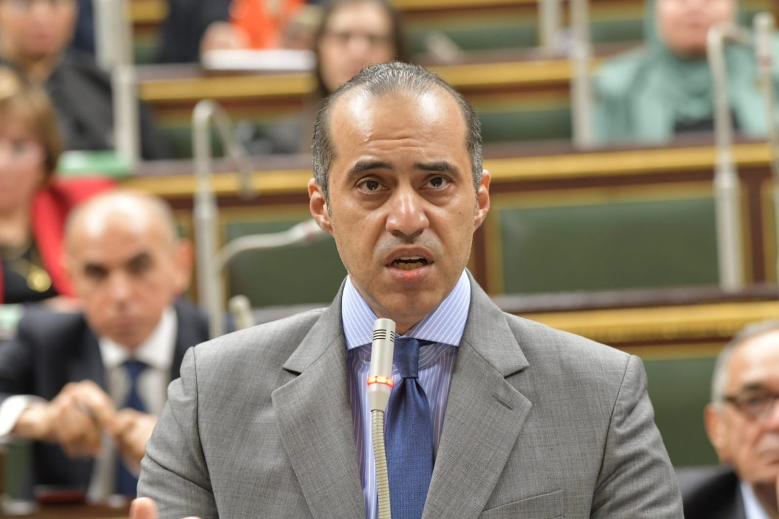 المستشار محمود فوزي، وزير الشئون النيابية والقانونية والتواصل السياسي