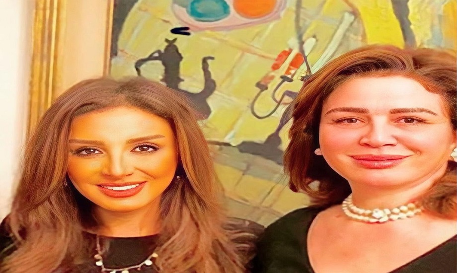 الفنانة إلهام شاهين والفنانة أنغام