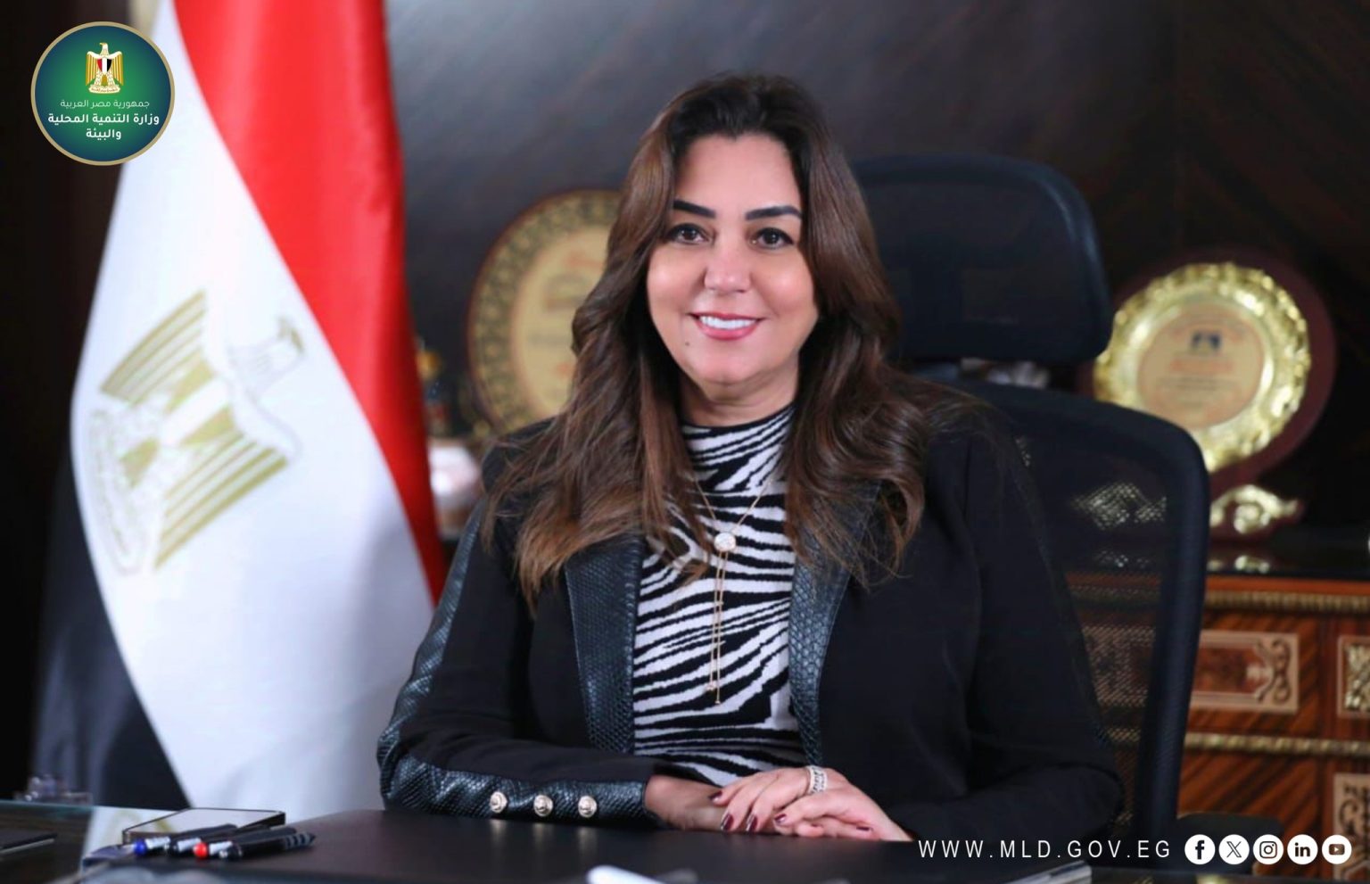 الدكتورة منال عوض وزيرة التنمية المحلية والبيئة